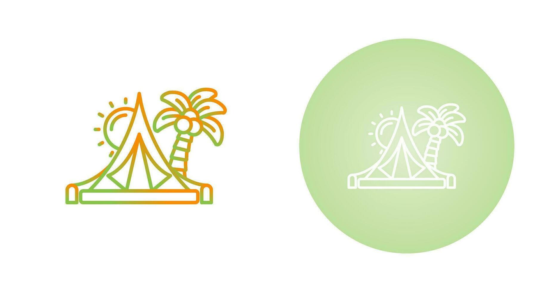 Tent Vector Icon