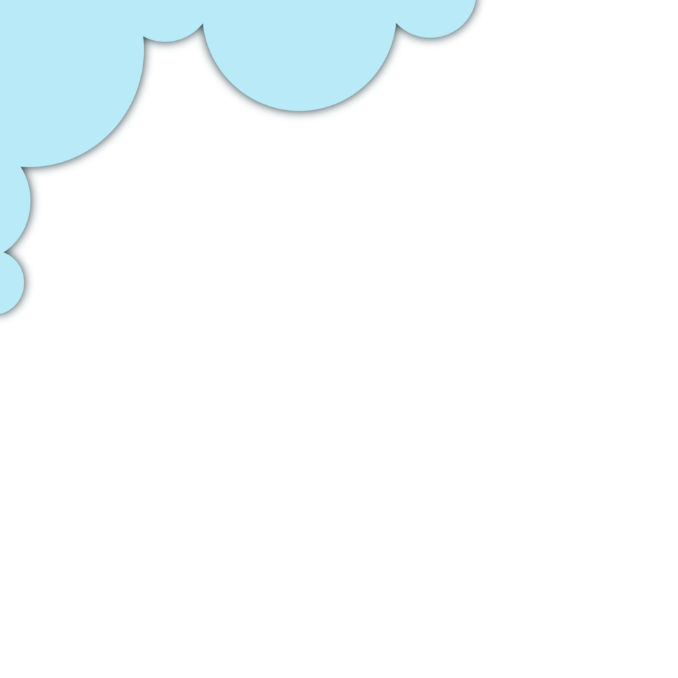 Cloud Paper Cut Illustration png