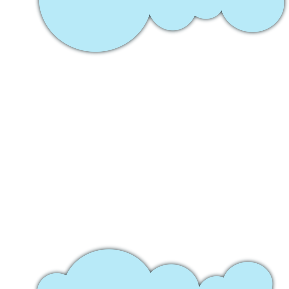 Cloud Paper Cut Illustration png