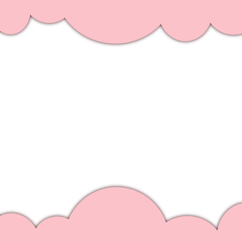 Cloud Paper Cut Illustration png