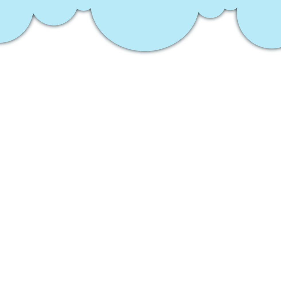 Cloud Paper Cut Illustration png
