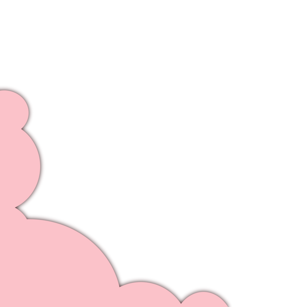 Cloud Paper Cut Illustration png