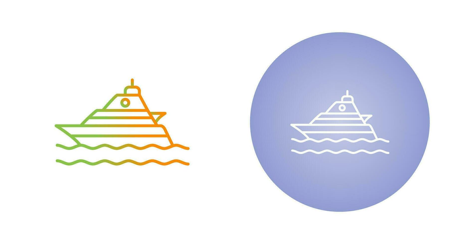Yacht Vector Icon