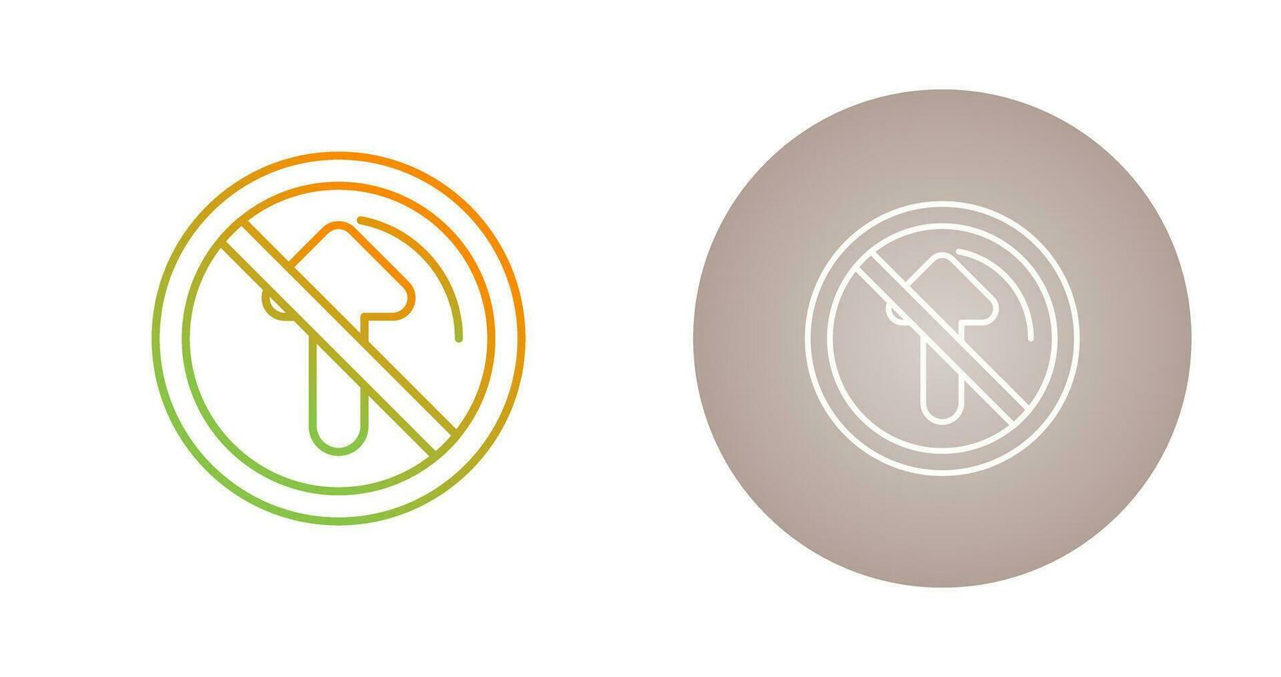 No Passing Vector Icon