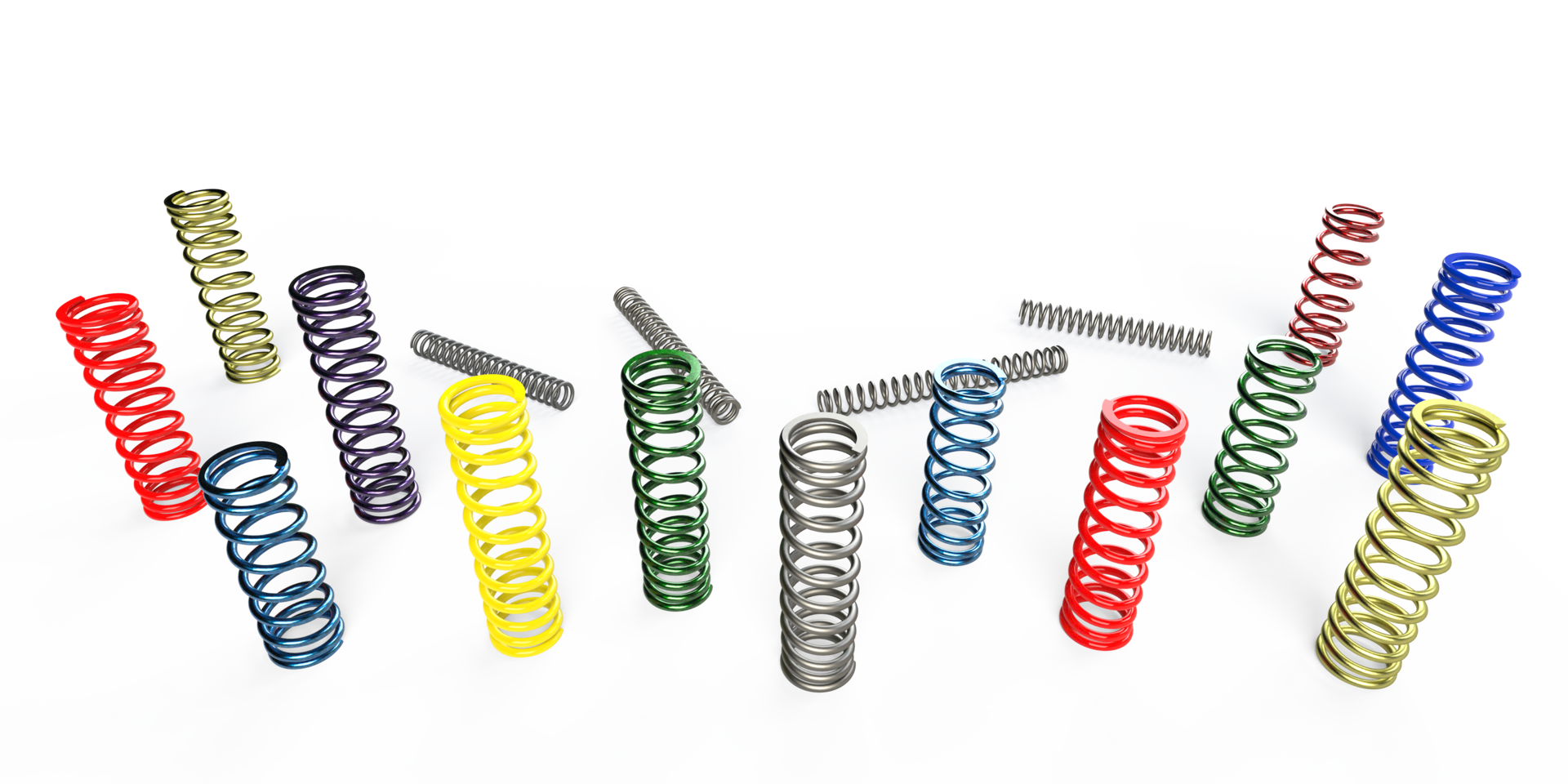 3D RENDERING, compression springs illurtration 26678541 PNG