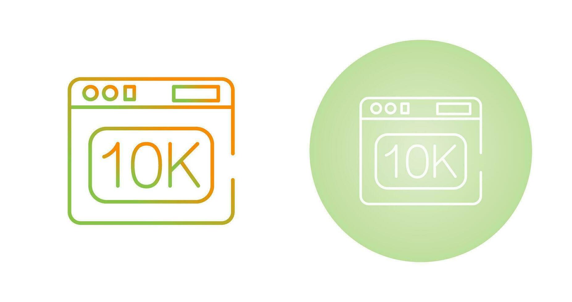 10k Vector Icon