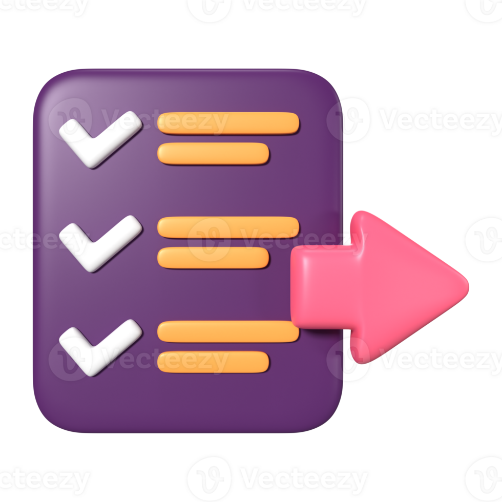 Order Checkout 3D Illustration Icon png