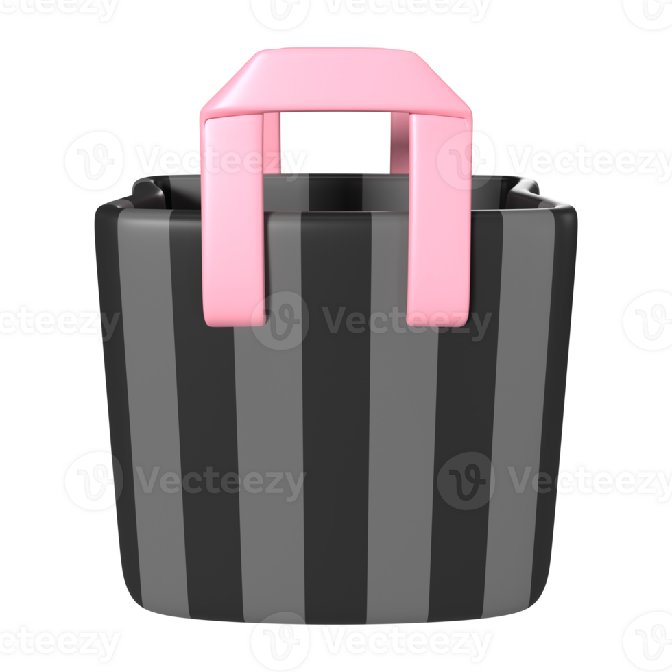 Shopping Bag Empty 3D Illustration Icon png
