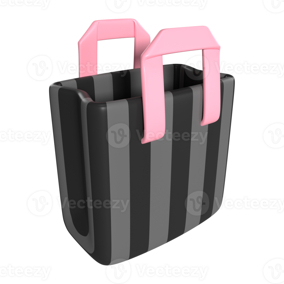 Shopping Bag Empty 3D Illustration Icon png
