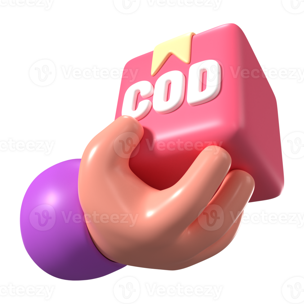 Cash On Delivery 3D Illustration Icon png