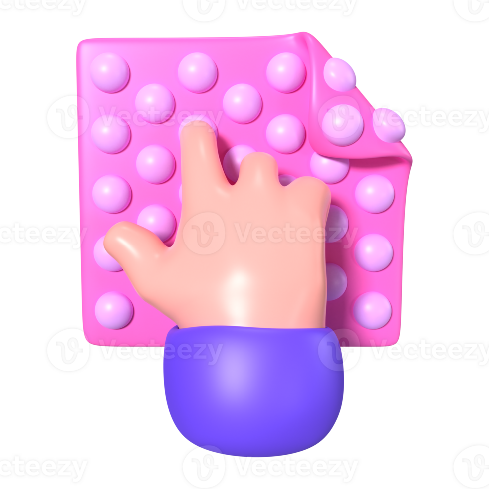 Bubble Wrap 3D Illustration Icon png