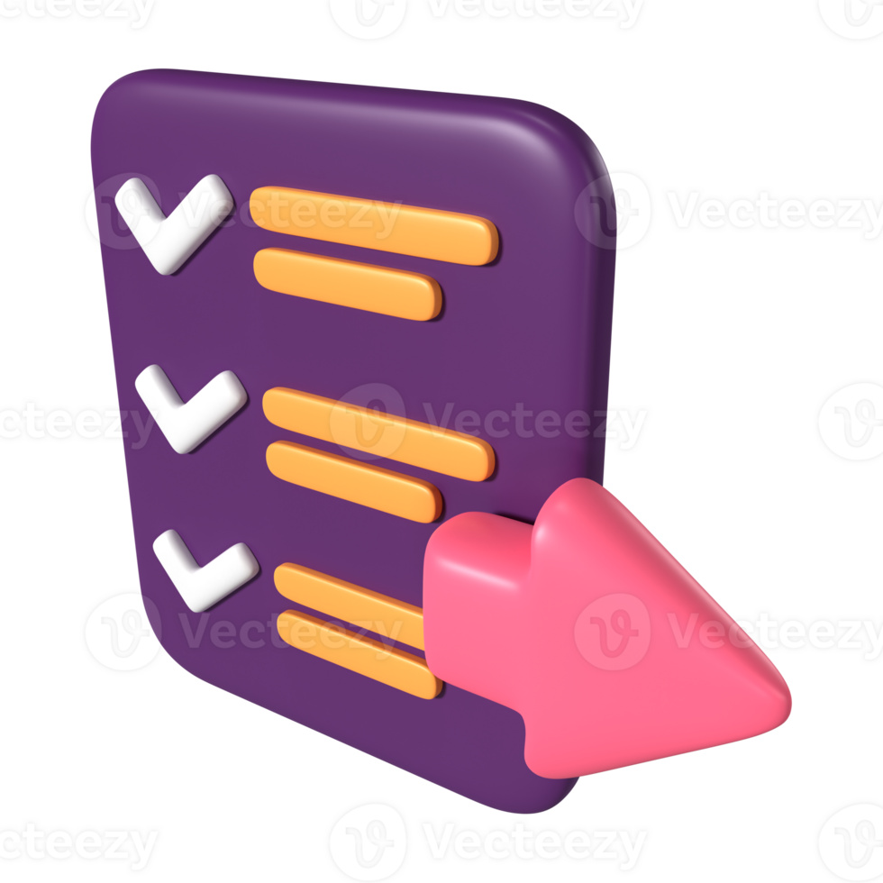 Order Checkout 3D Illustration Icon png