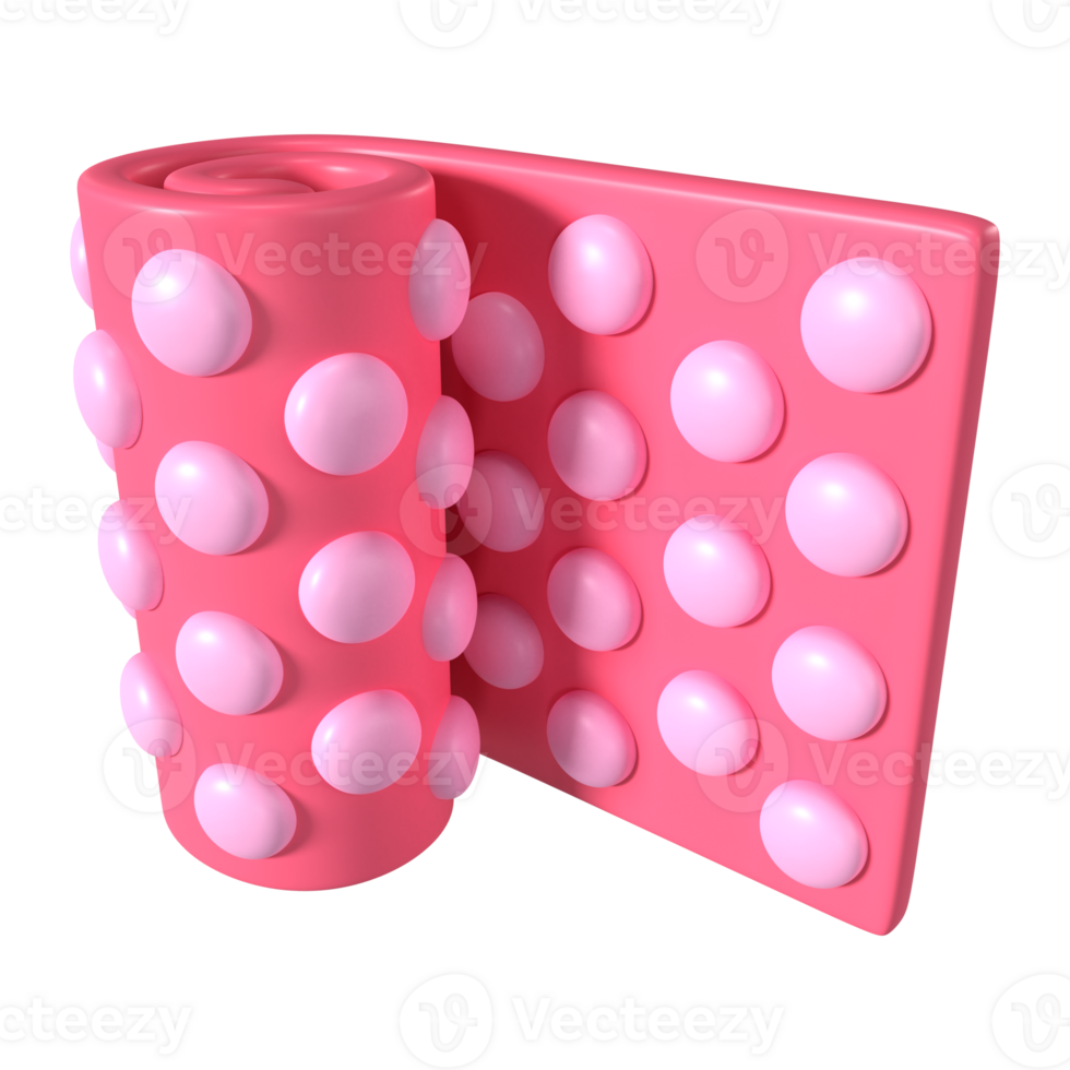 Bubble Wrap 3D Illustration Icon png
