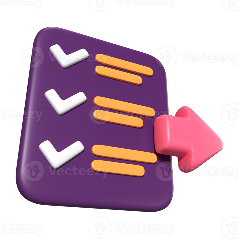 Order Checkout 3D Illustration Icon png