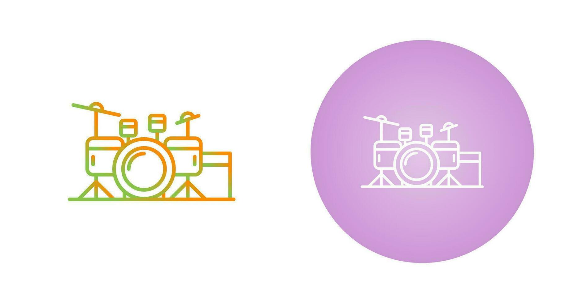 Drum Set Vector Icon
