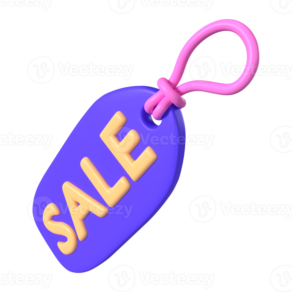 Sale Tag 3D Illustration Icon png