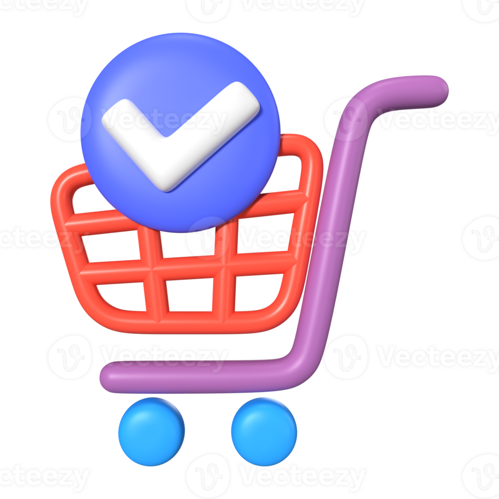 Order Checkout 3D Illustration Icon png