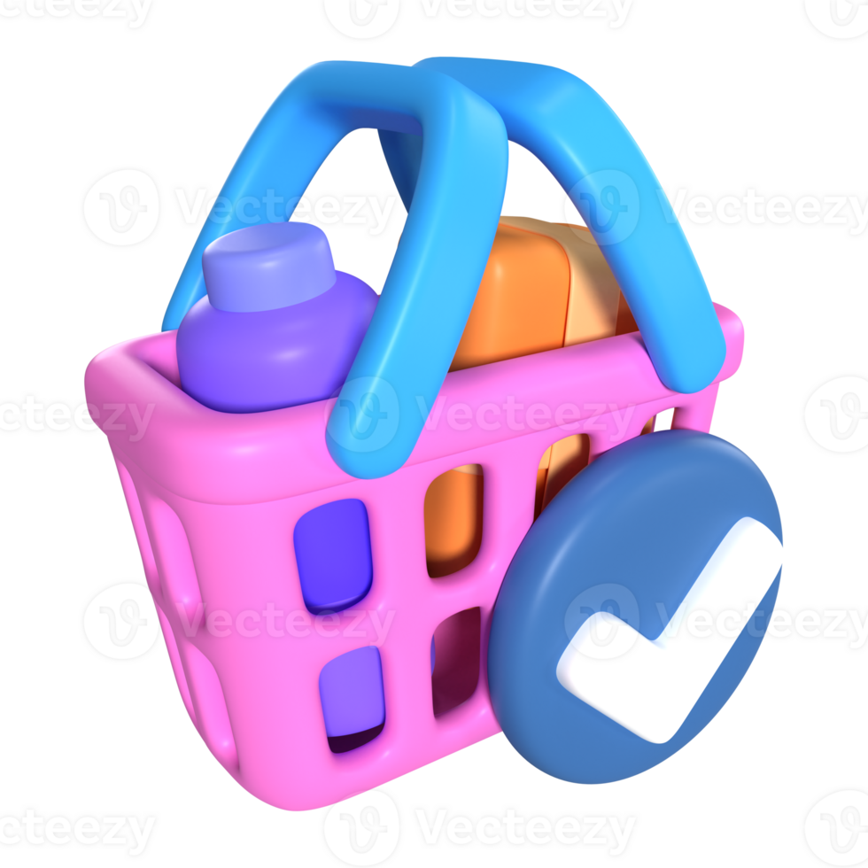 Order Checkout 3D Illustration Icon png