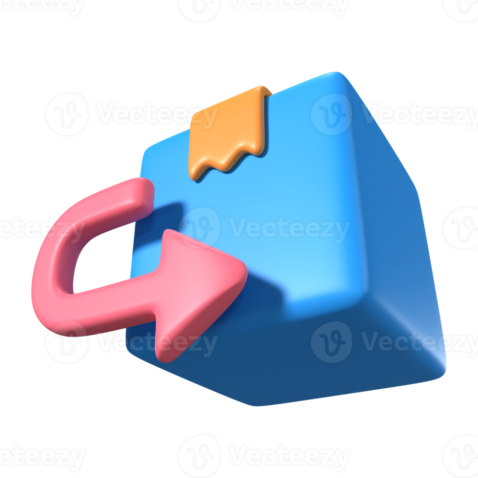 Return Policy 3D Illustration Icon png