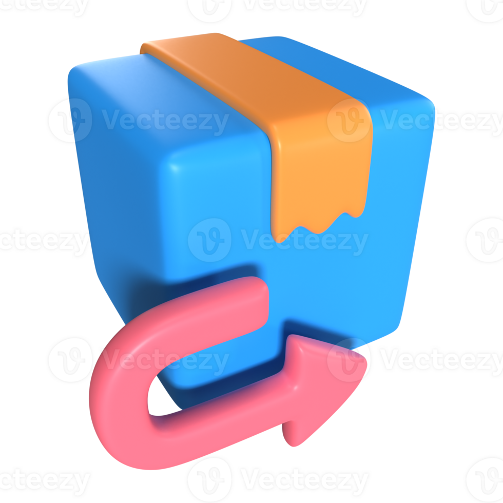 Return Policy 3D Illustration Icon png