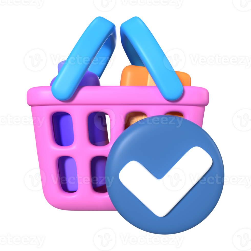 Order Checkout 3D Illustration Icon png