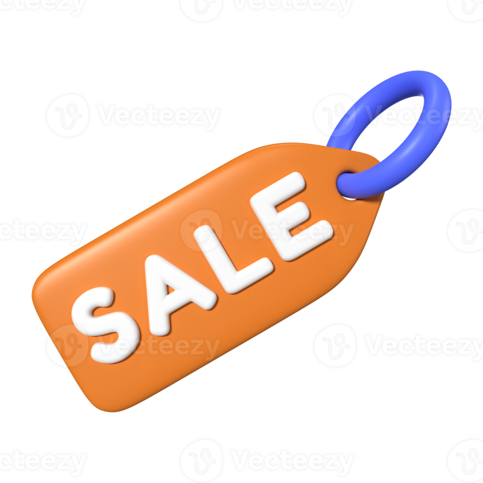 Sale Tag 3D Illustration Icon png