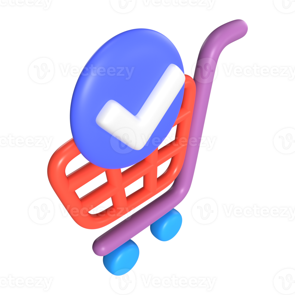 Order Checkout 3D Illustration Icon png