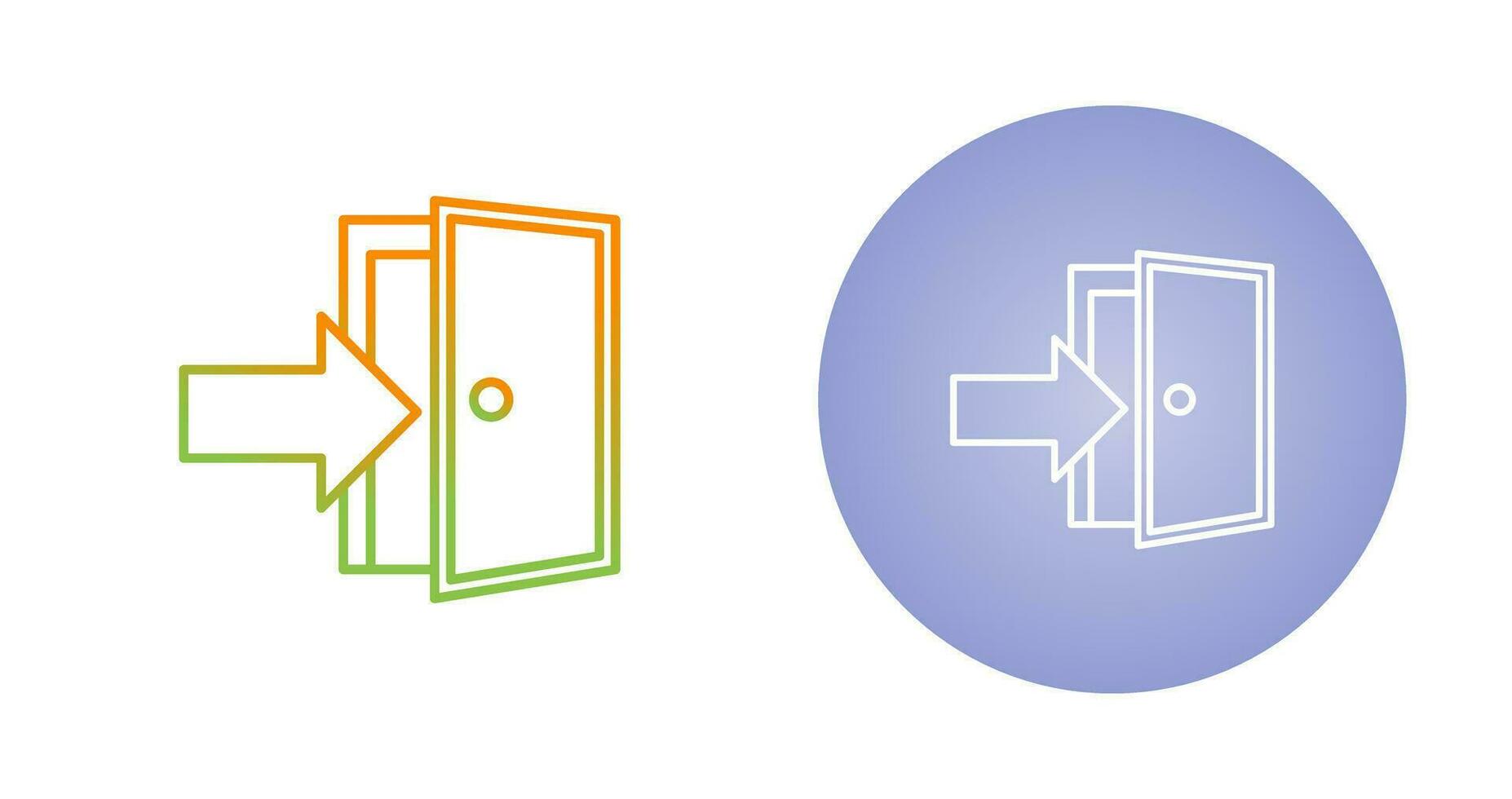 Exit Door Vector Icon