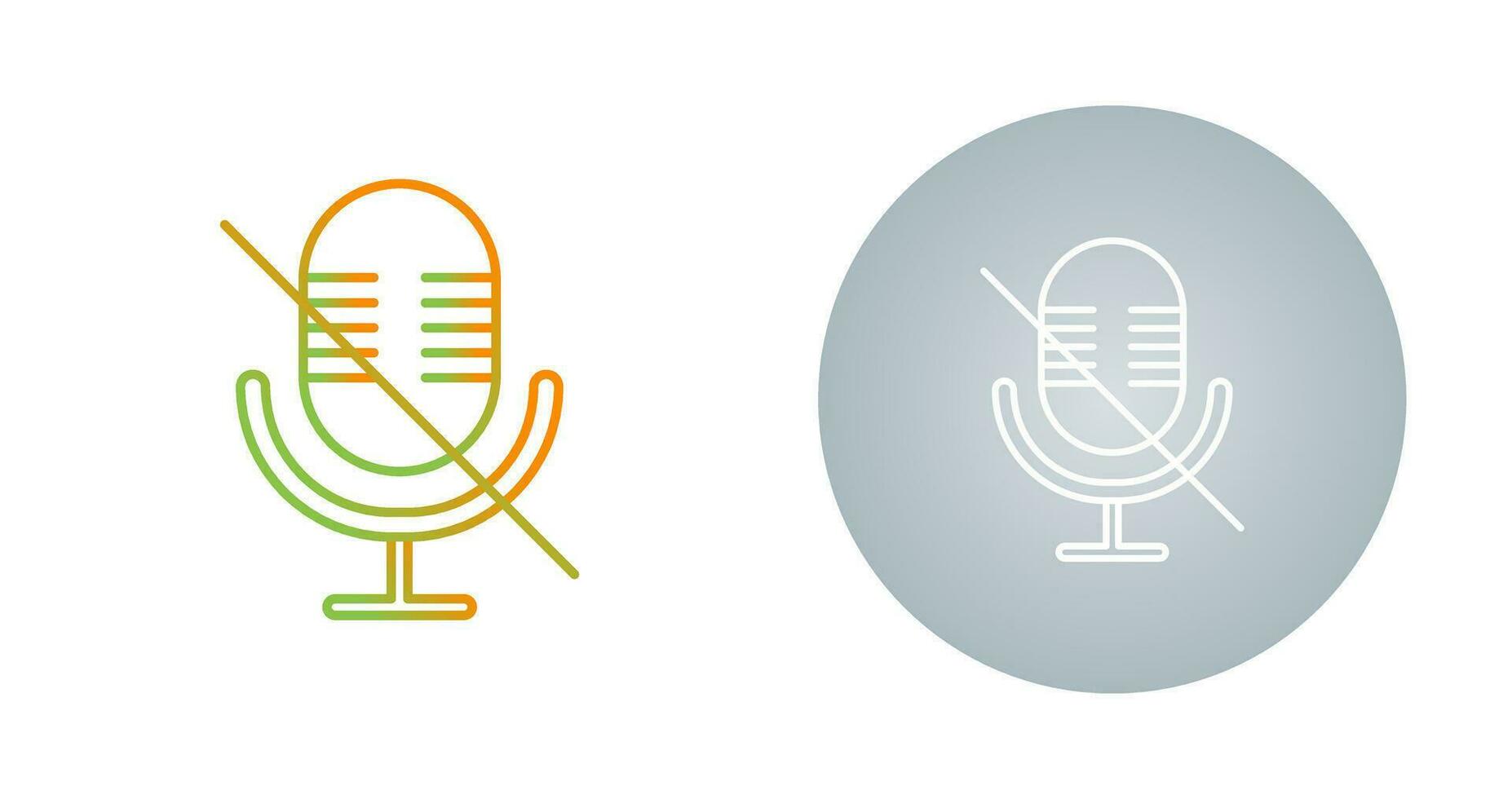 Microphone Mute Vector Icon