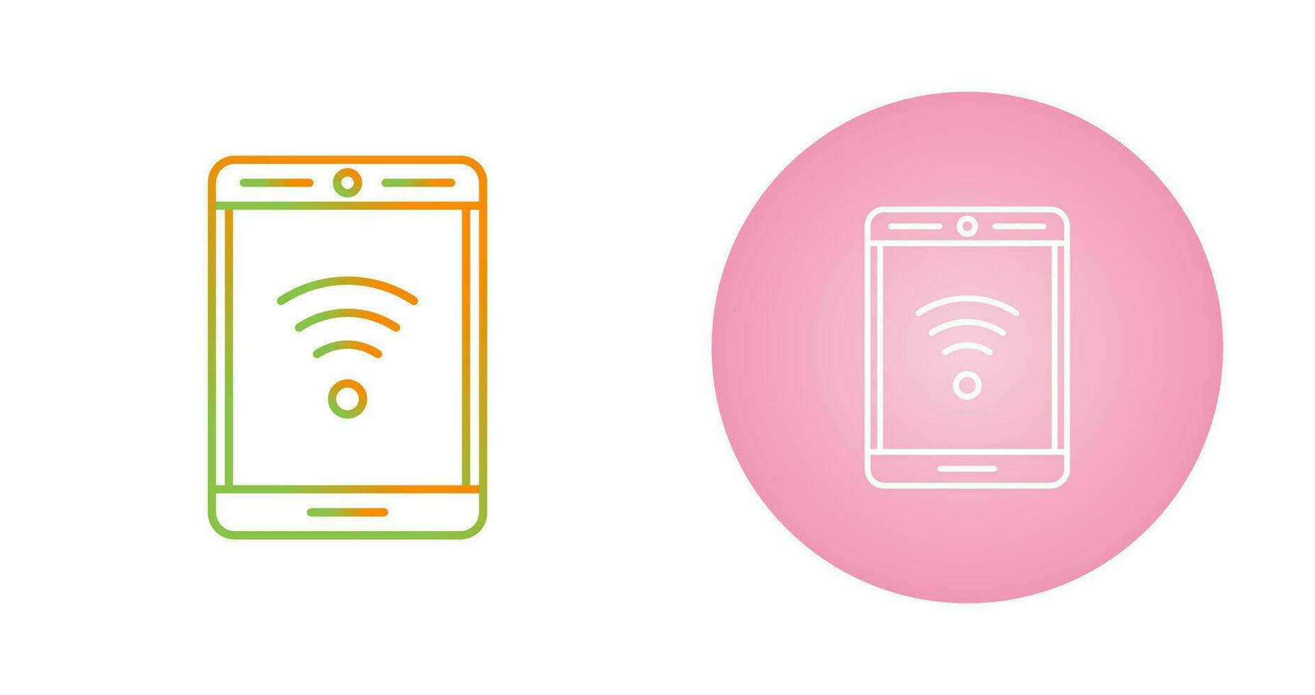 Phone With Signal Vector Icon
