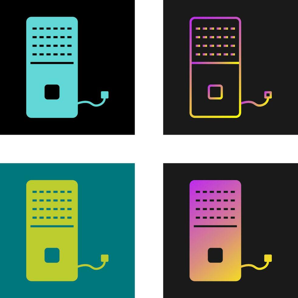 Electric Furnace Vector Icon