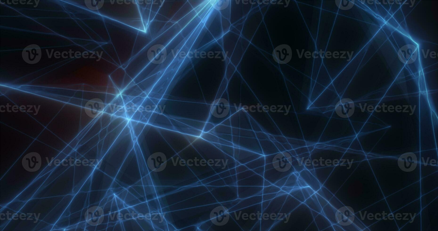 Abstract blue energy lines triangles magical bright glowing futuristic hi-tech background photo