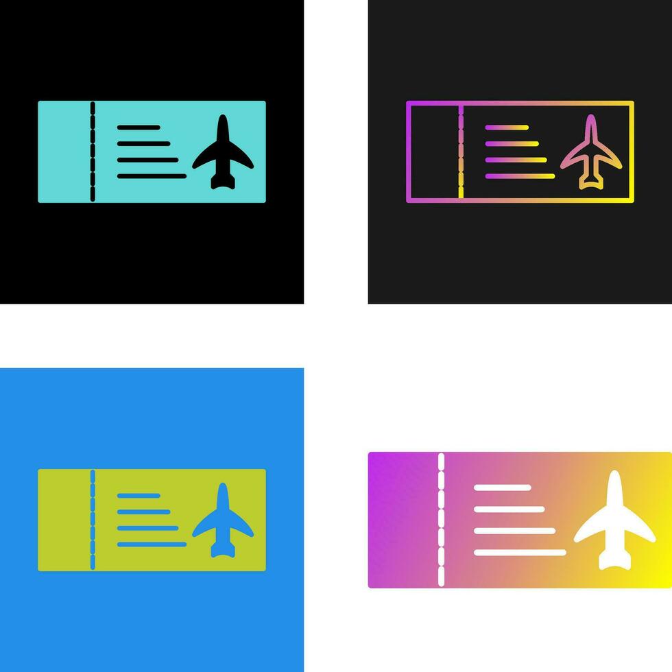 Plane Tickets Vector Icon