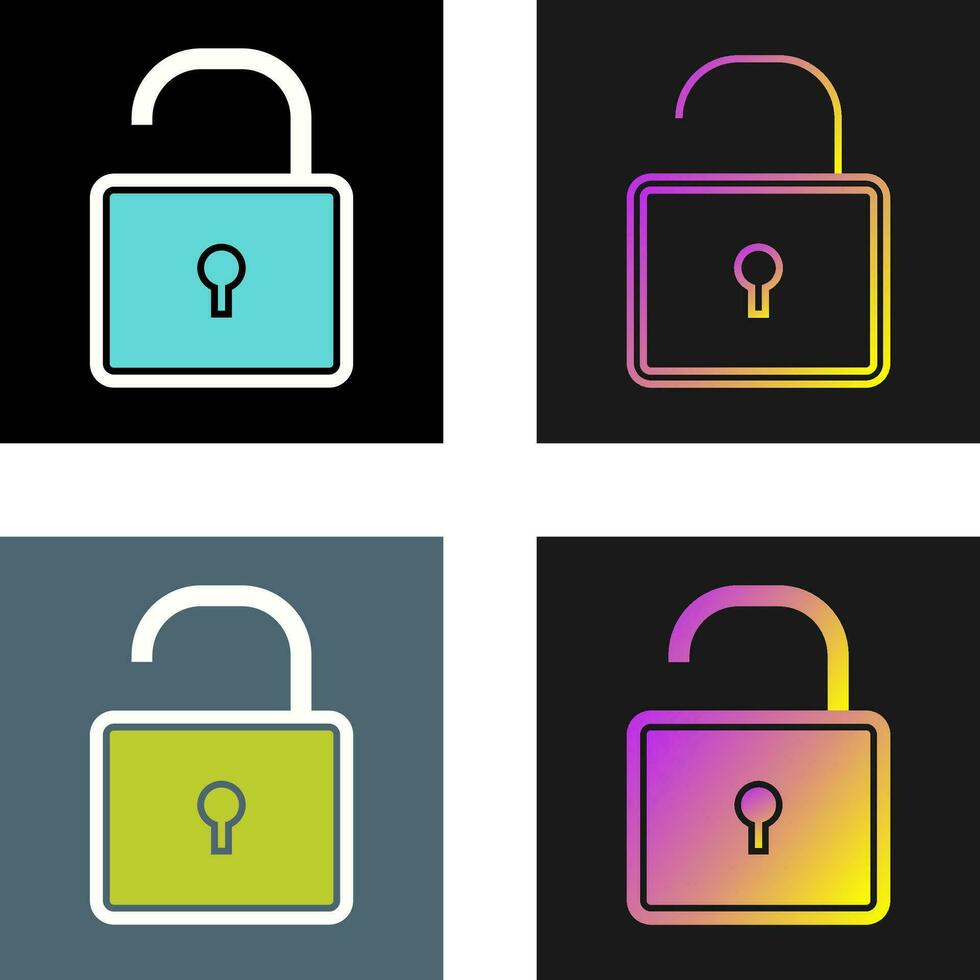 Open Lock Vector Icon Vector Icon