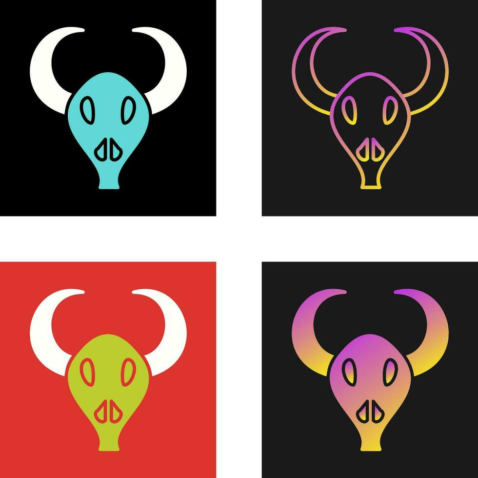 Bull Horns Vector Icon