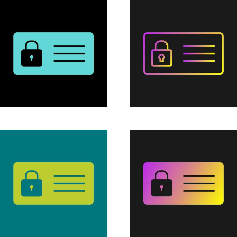 Protected Card Vector Icon 26680129 Vector Art at Vecteezy