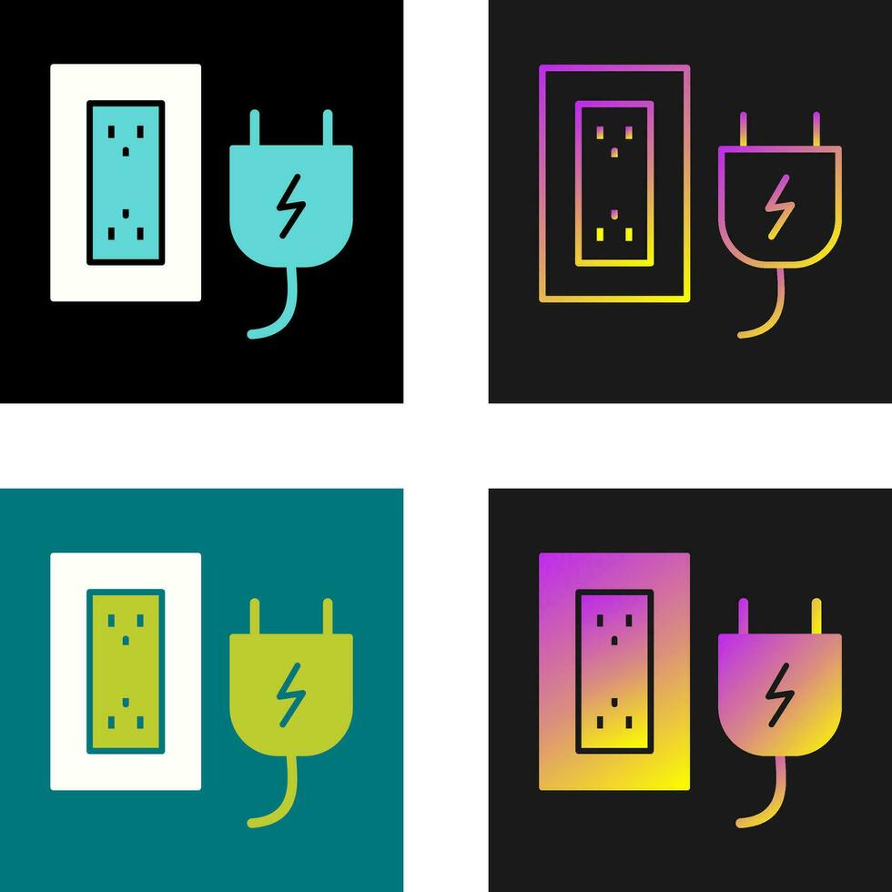 Plug and Socket Vector Icon
