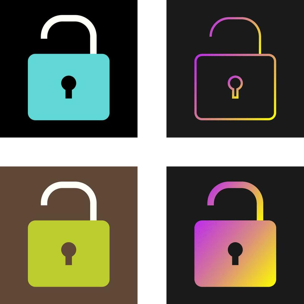 Open Lock Vector Icon