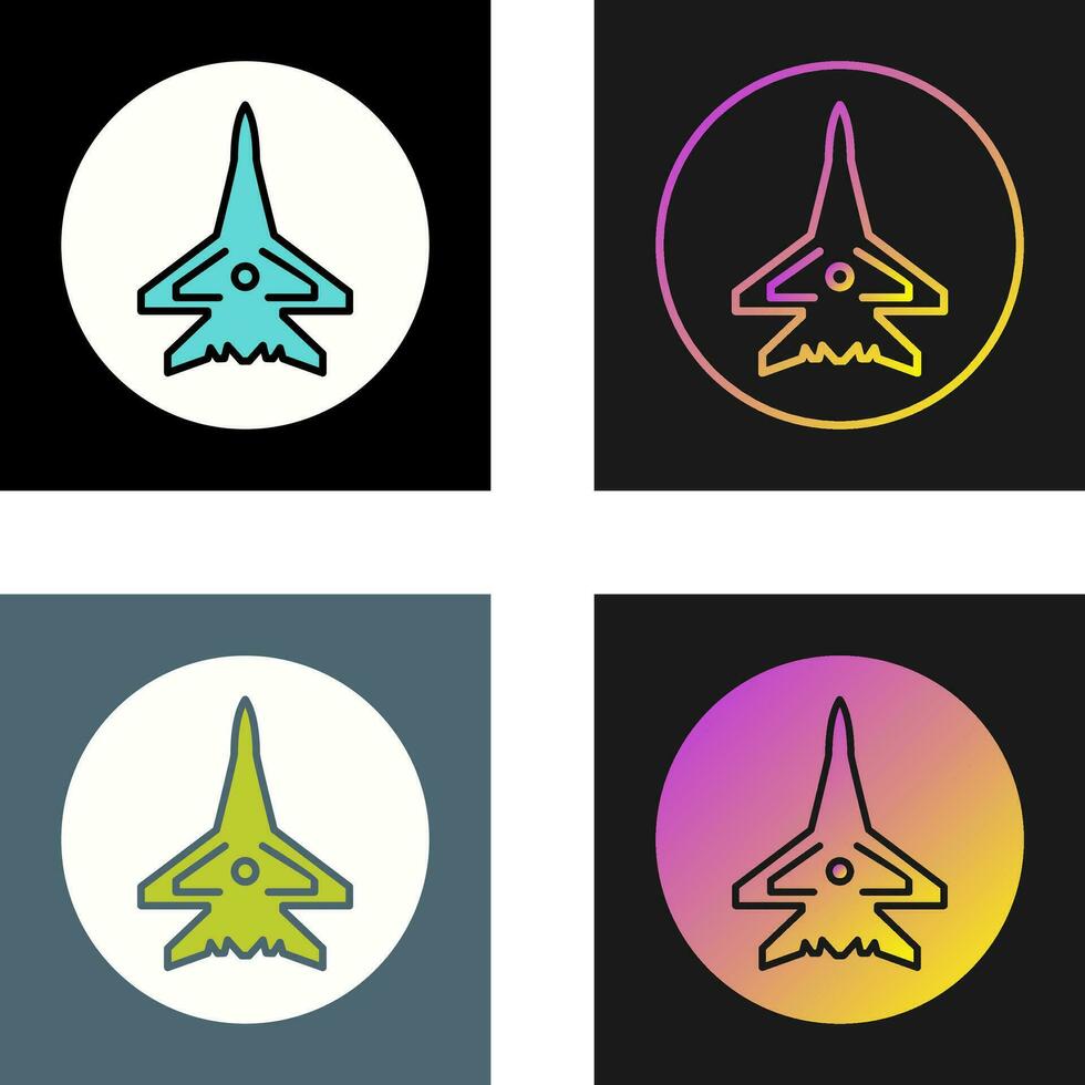 Fighter Plane Vector Icon