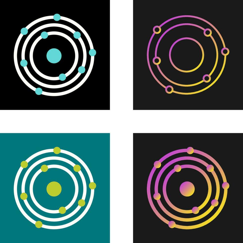 Atomic Structure Vector Icon