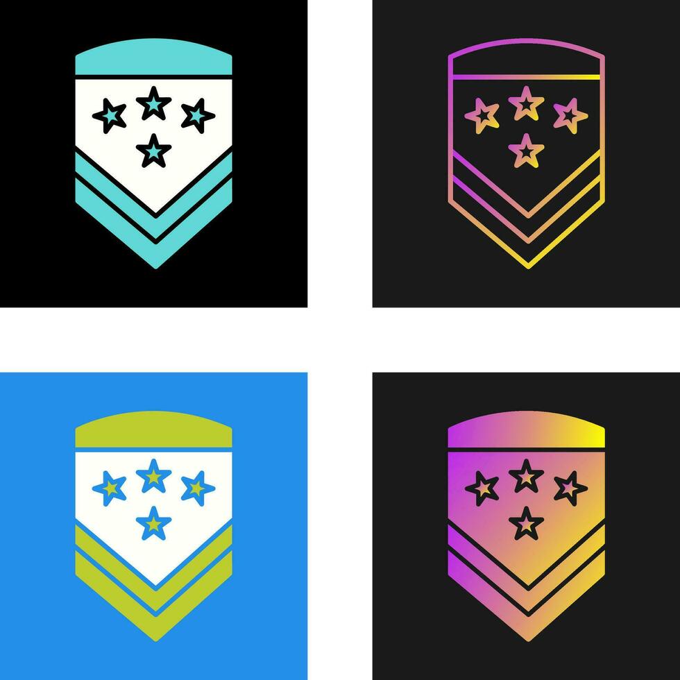 Military Badge Vector Icon