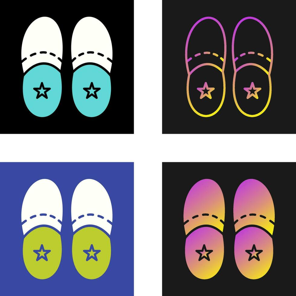 icono de vector de zapatillas