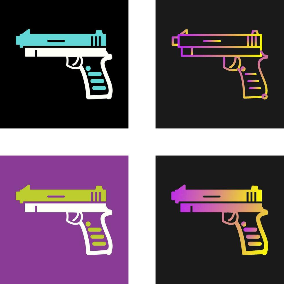 icono de vector de pistola