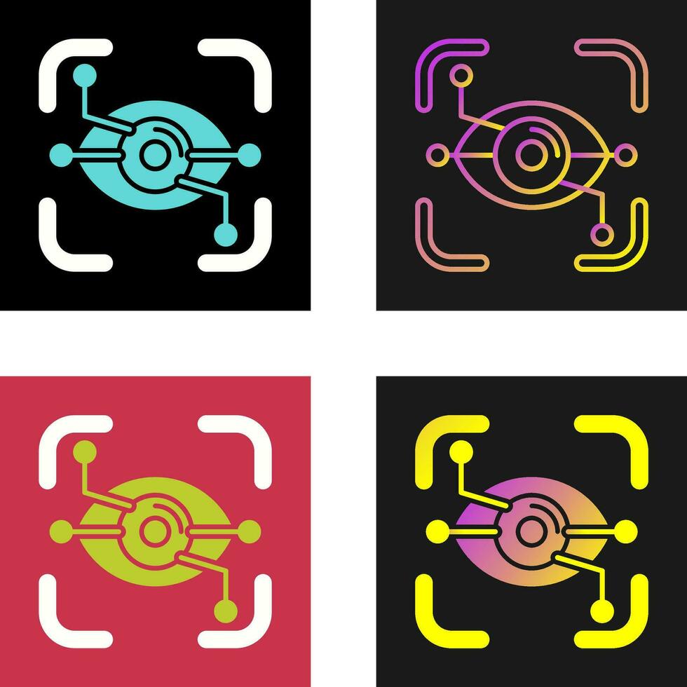Eye Recognition Vector Icon