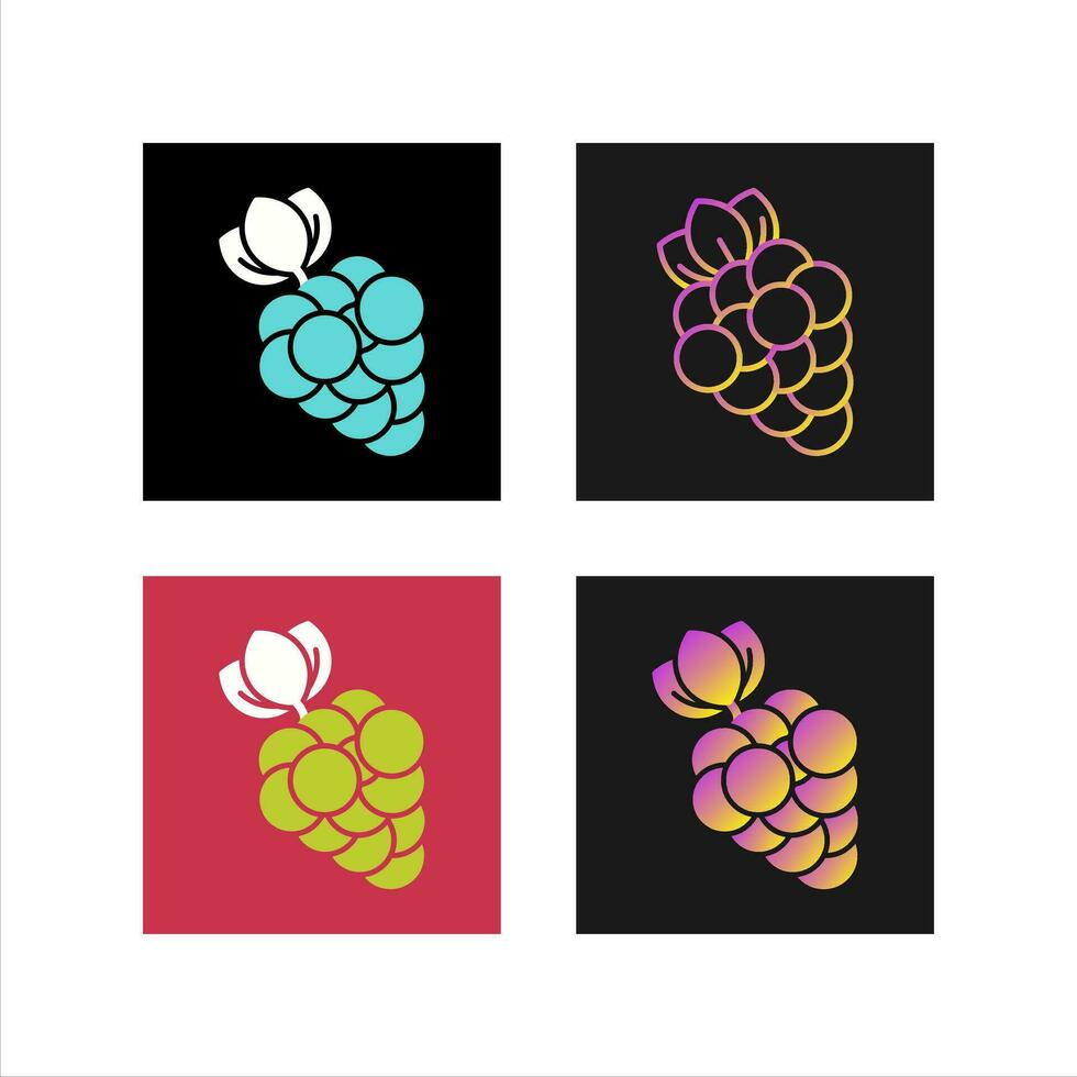 Grapes Vector Icon