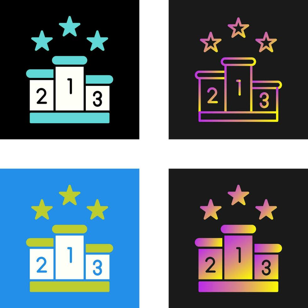 Podium Vector Icon