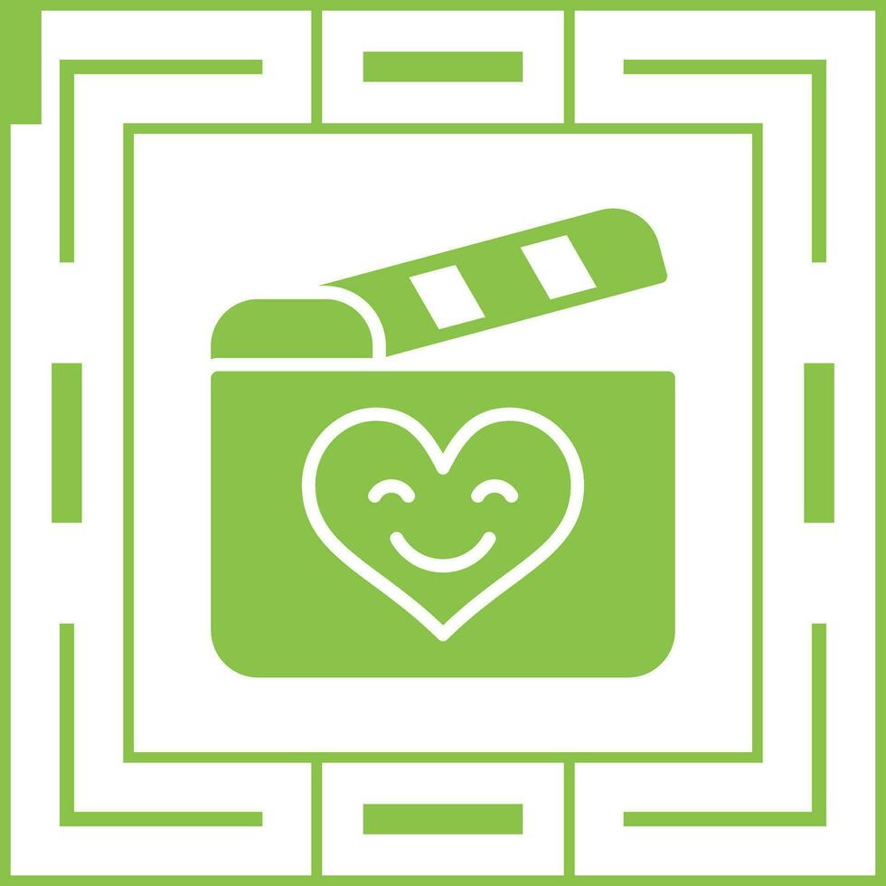 Romantic comedy movie Vector Icon