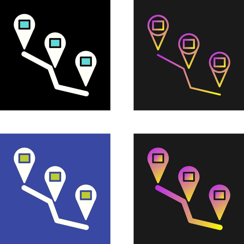 Reaching Destination Vector Icon