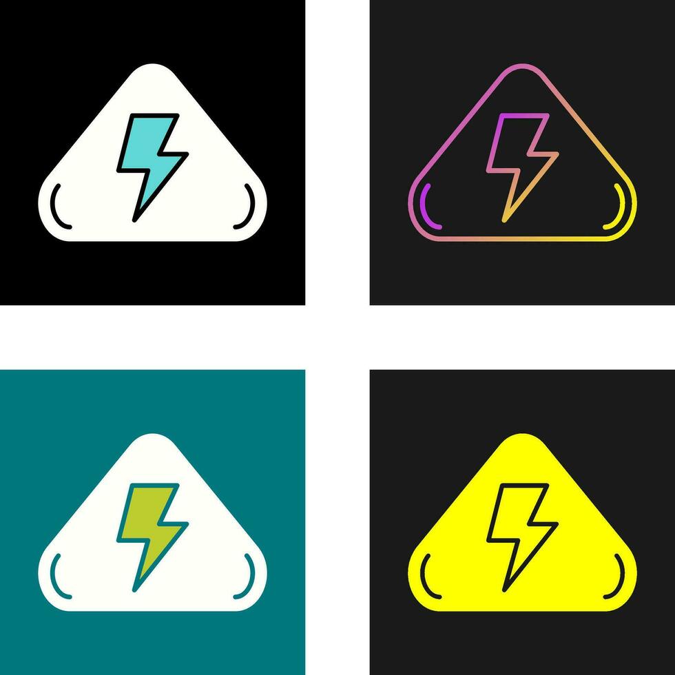 Electrical Hazard Vector Icon