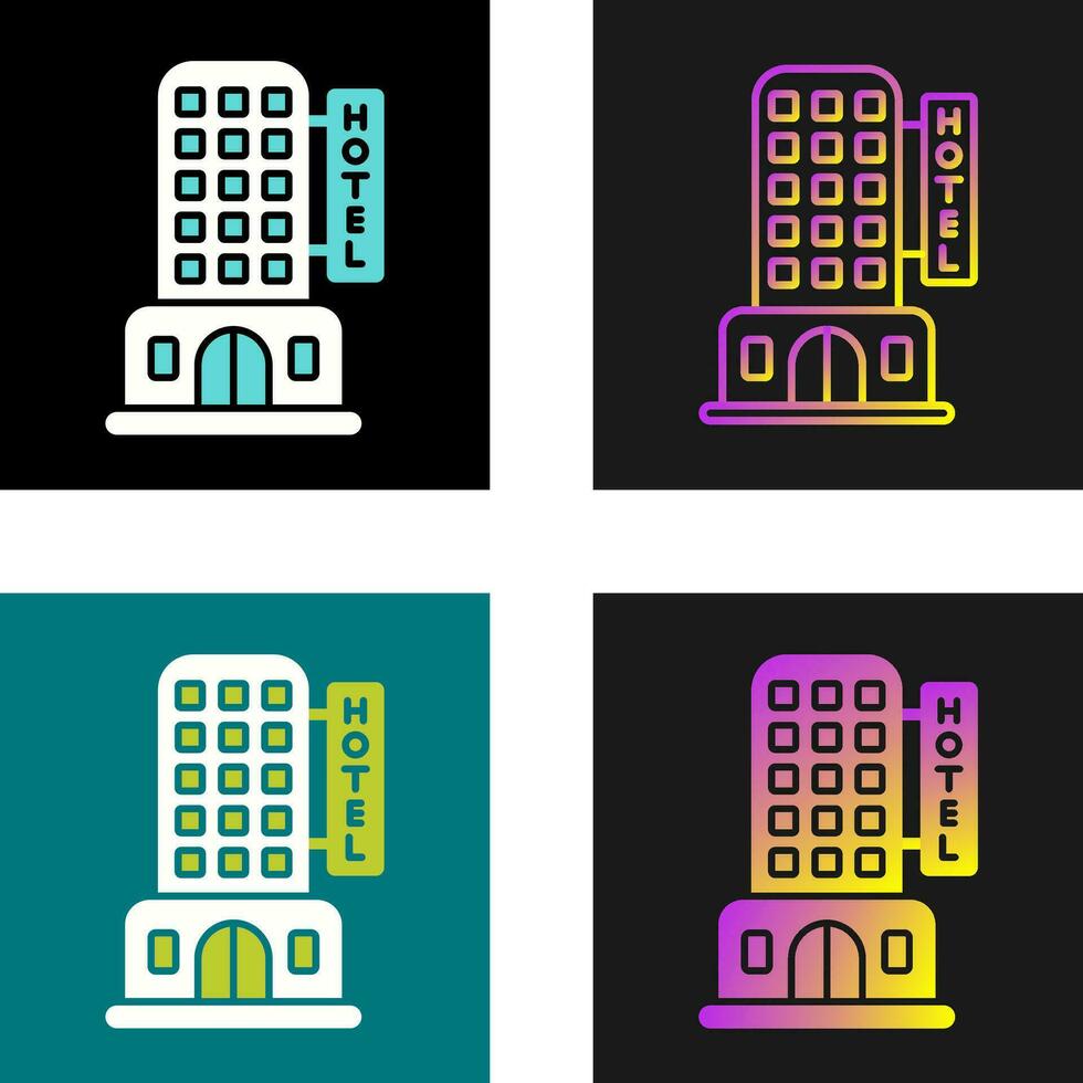 icono de vector de hotel